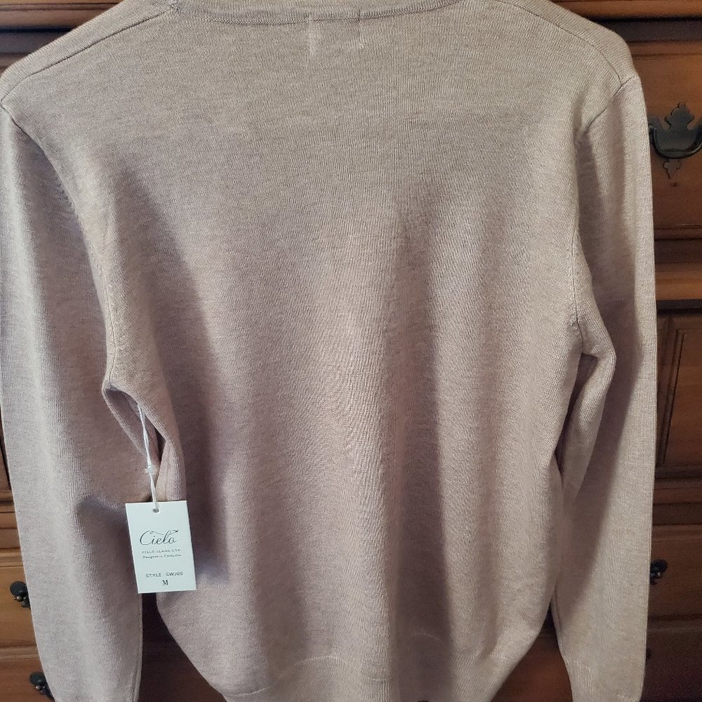 SOFT & STRETCHY L/S V-NECK CARDIGAN SWEATER-NWT - Picture 2 of 9